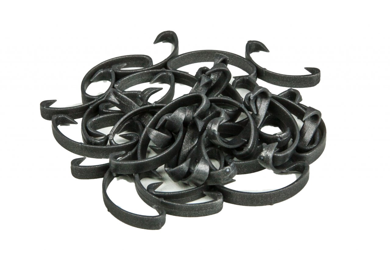 Plastové sponky uzavírací pro trubice a pásy MIRELON