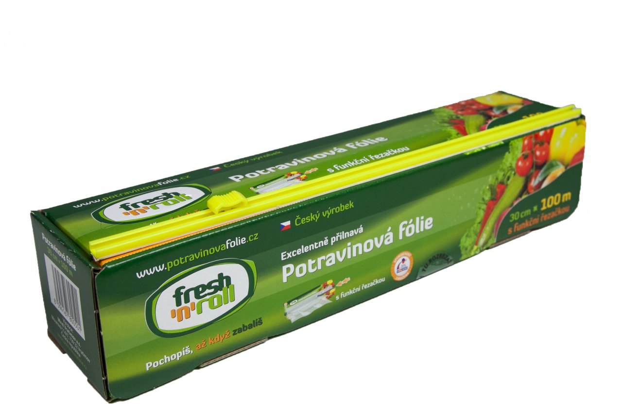 Potravinová fólie Fresh'n'Roll 30 cm/100 m, krabička s řezačkou