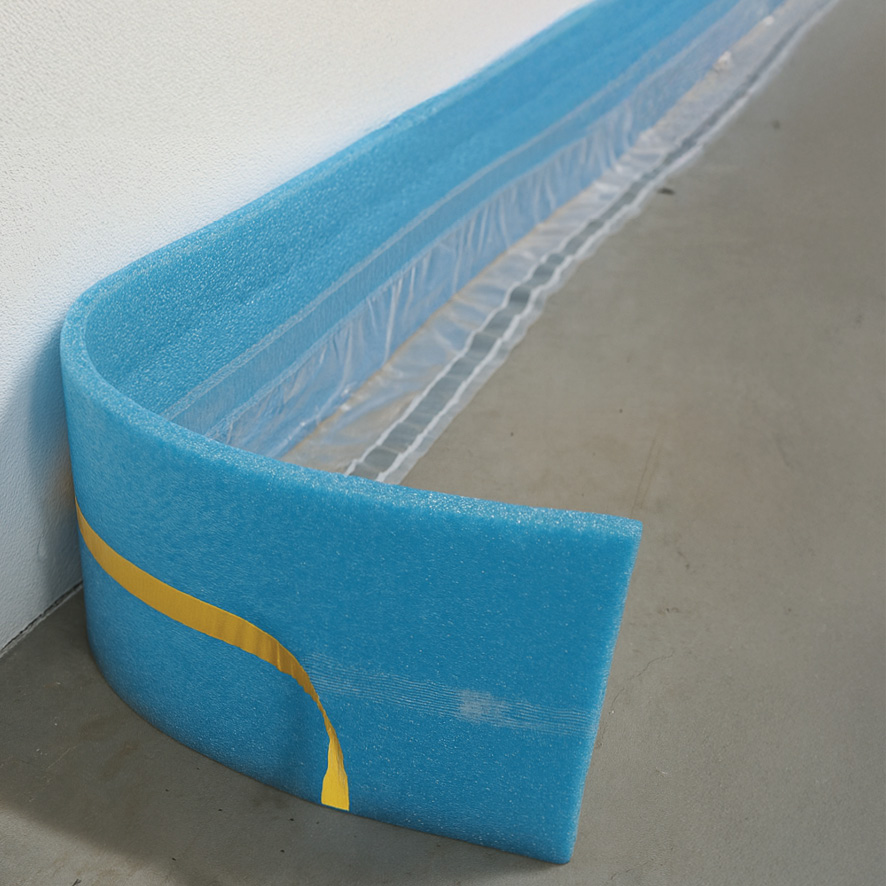 Dilatační pás MIRELON PERFECT 8 mm/š. 15 cm s PE fólií + 2 x samolep, modrý