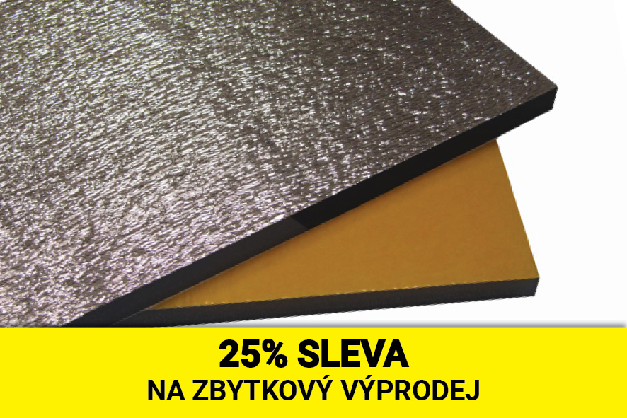 MIRELON desky, laminace PET/PETZ + samolep, barva: šedá